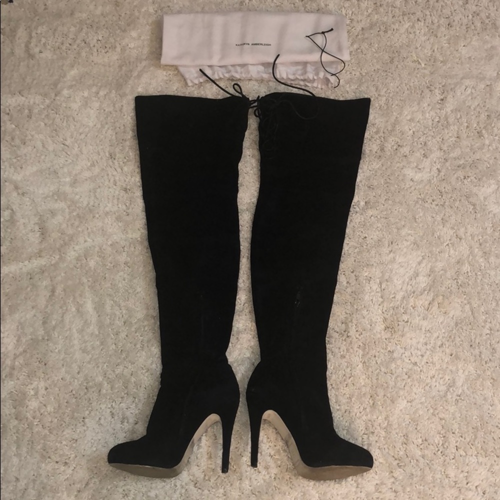 Kathryn Amerleigh Suede over the Knee-High Boots
